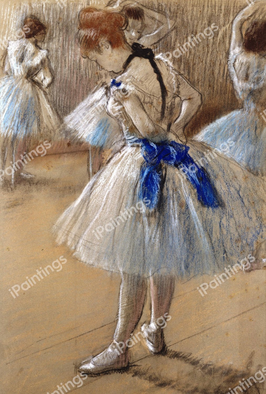 Dancer. The painting by Edgar Degas