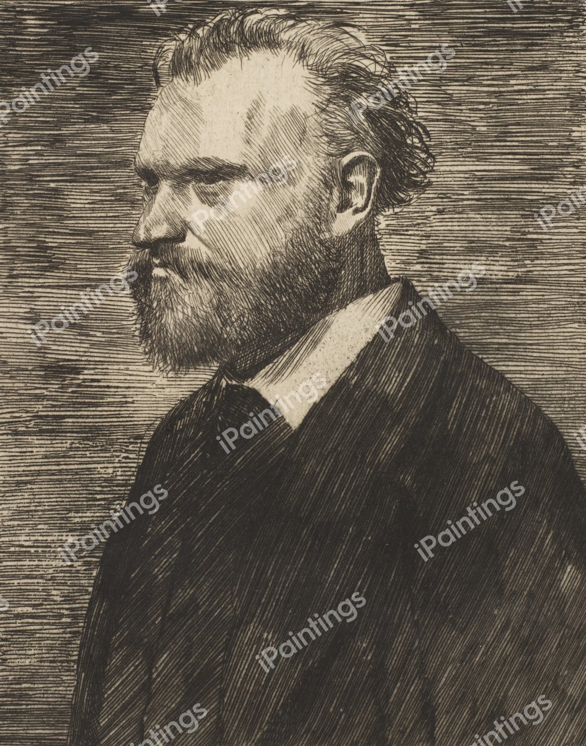 Edouard Manet, Bust-Length Portrait. The painting by Edgar Degas