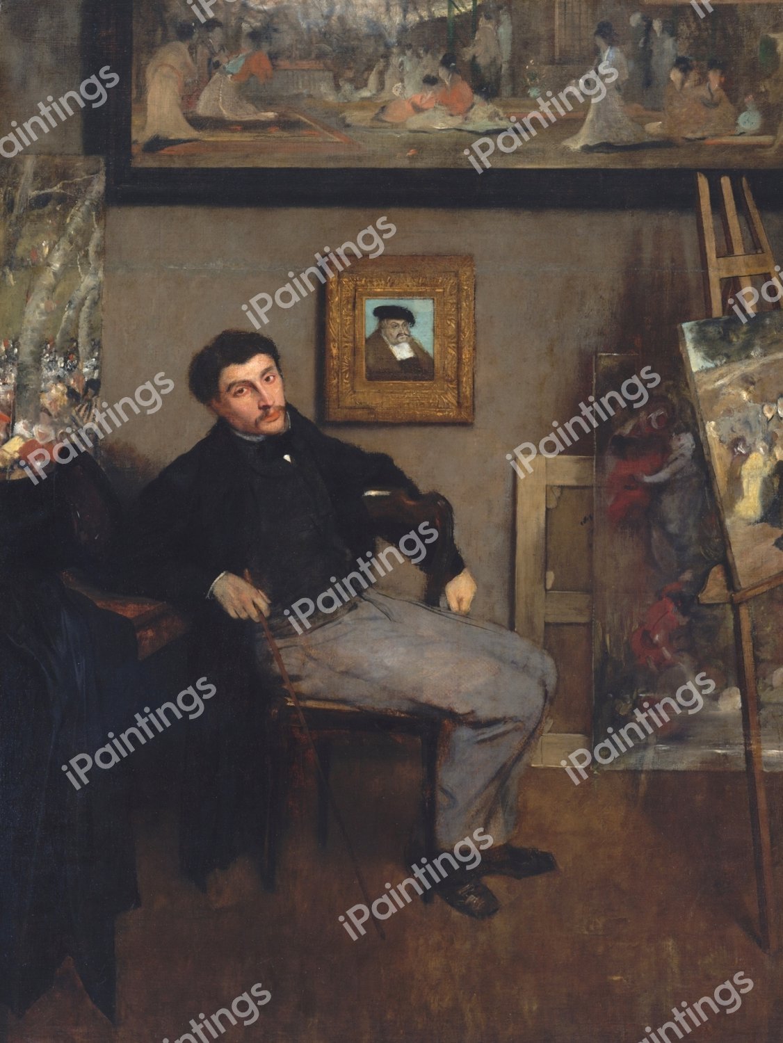 James-Jacques-Joseph Tissot. The painting by Edgar Degas