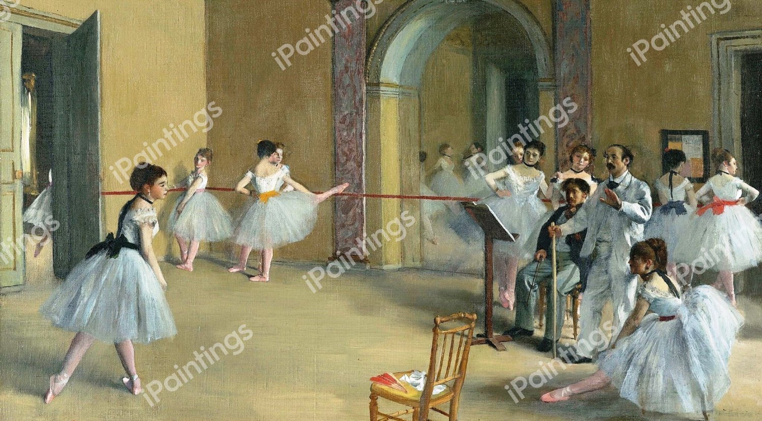 Rehearsal Hall at the Opera. The painting by Edgar Degas