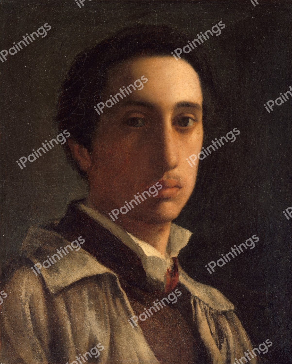 Self-Portrait, Edgar Degas. The painting by Edgar Degas