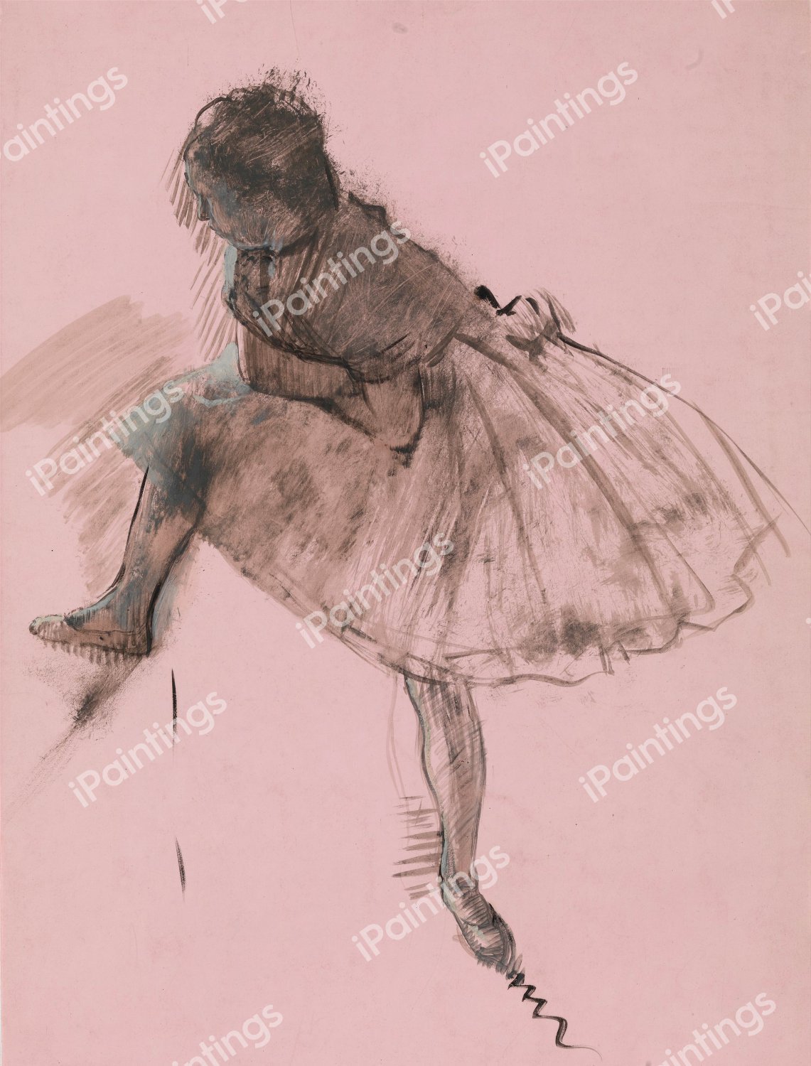 Study of a Ballet Dancer. The painting by Edgar Degas