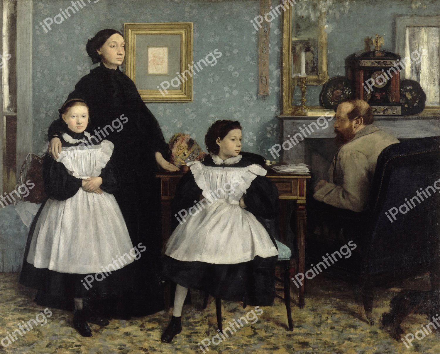 The Bellelli Family. The painting by Edgar Degas