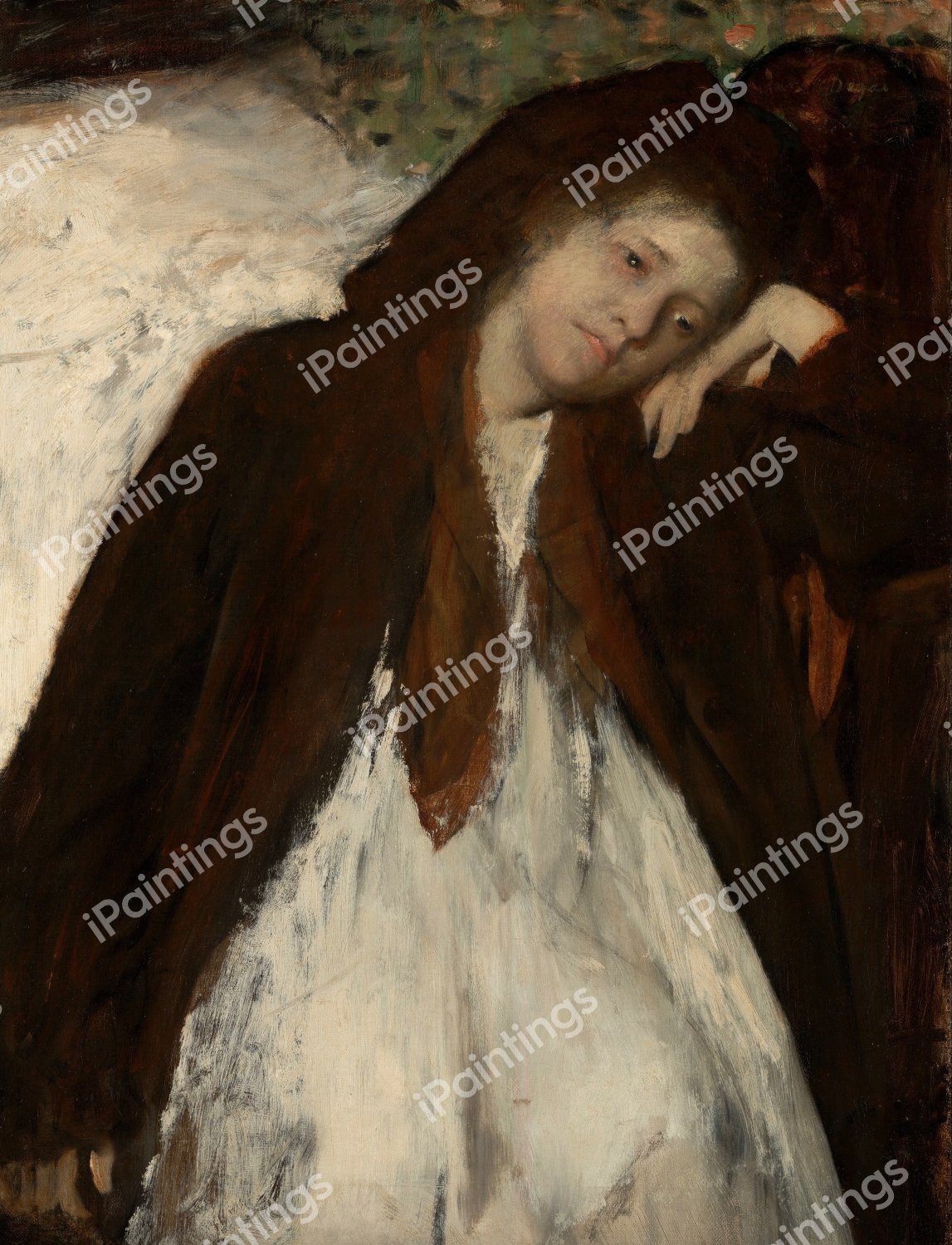 The Convalescent. The painting by Edgar Degas