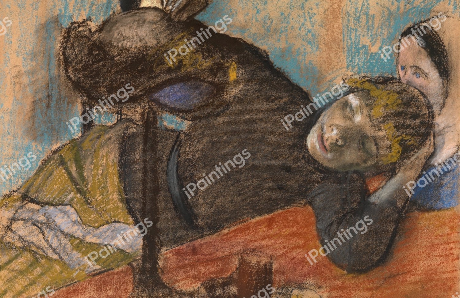The Milliner. The painting by Edgar Degas