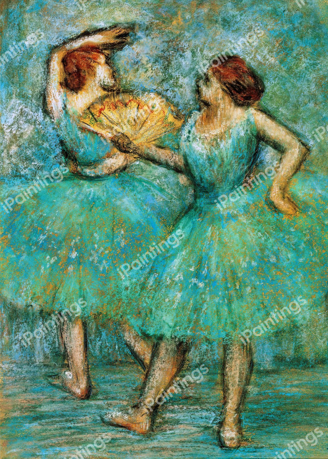 Two Dancers, 1905. The painting by Edgar Degas