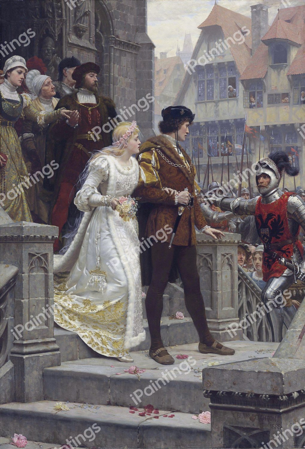 A Call to Arms. The painting by Edmund Blair Leighton