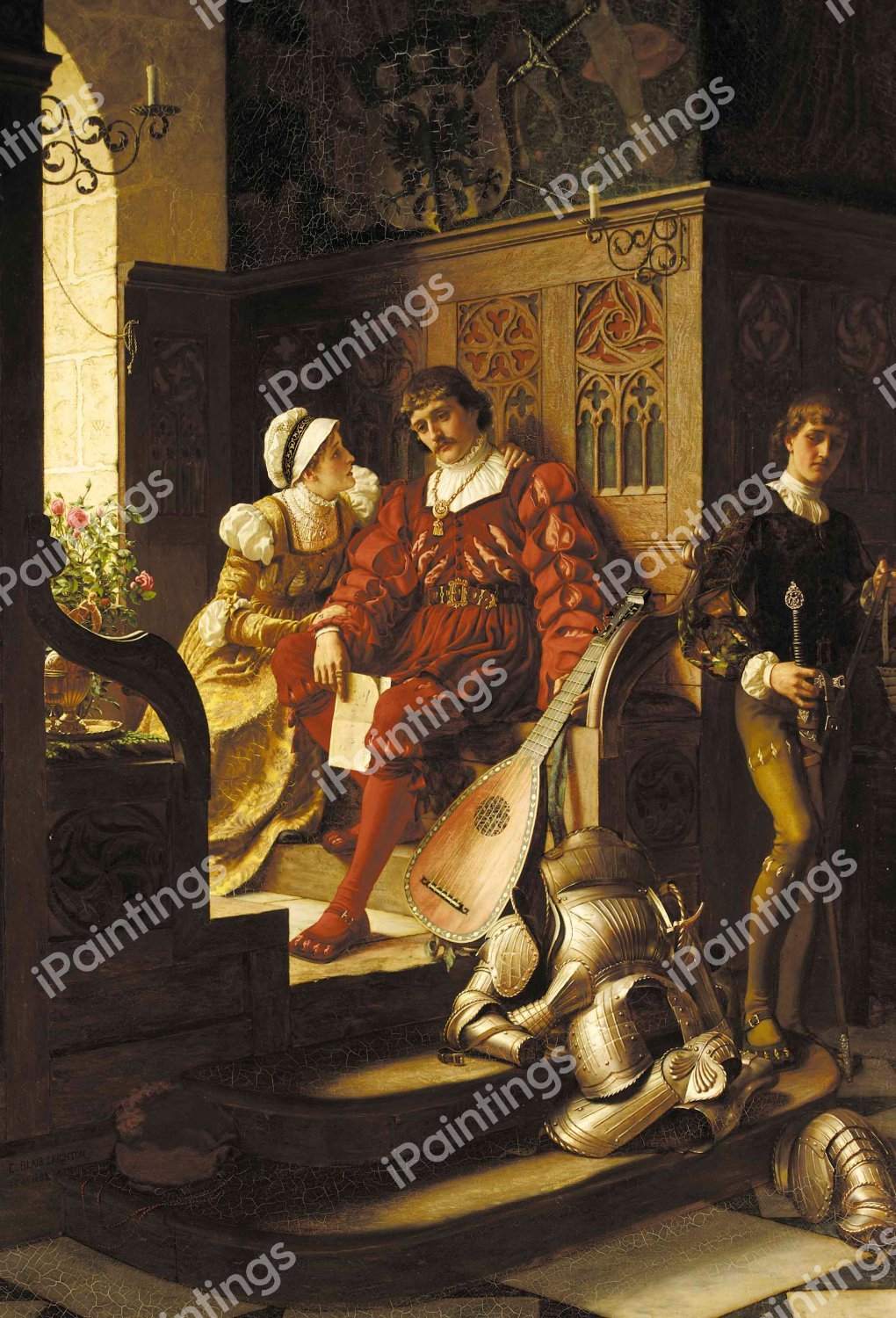 Duty. The painting by Edmund Blair Leighton