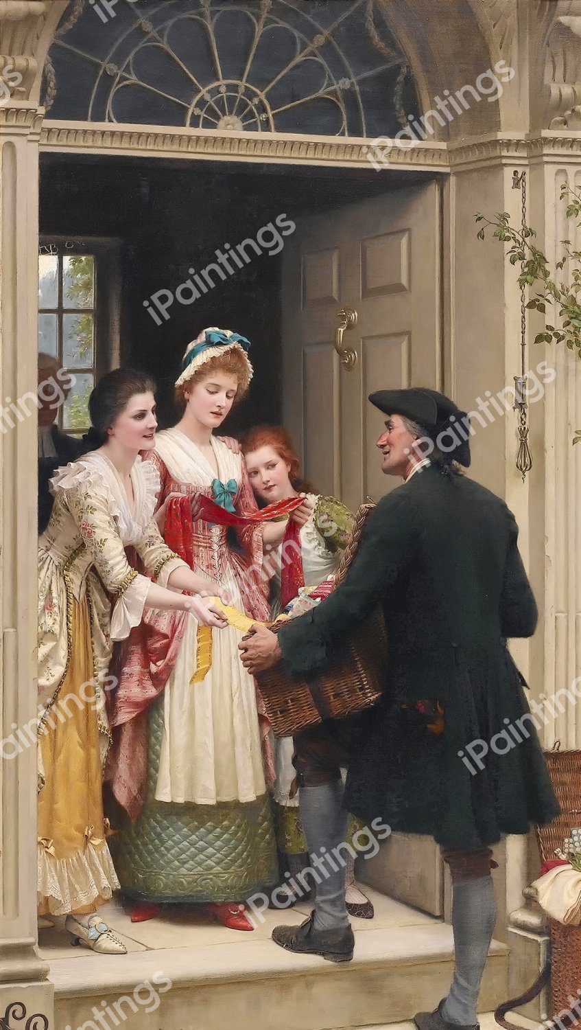 Sweet Solitude. The painting by Edmund Blair Leighton