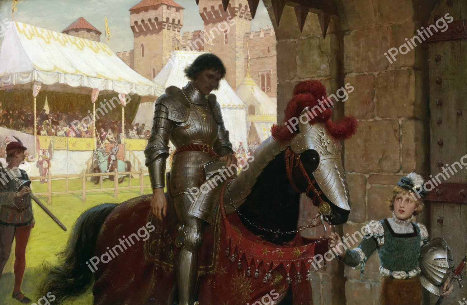 Vanquished. The painting by Edmund Blair Leighton