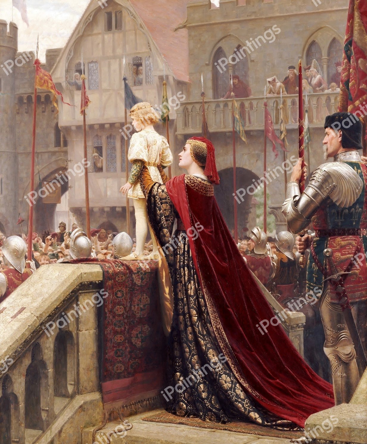 Vox Populi (A Little Prince). The painting by Edmund Blair Leighton