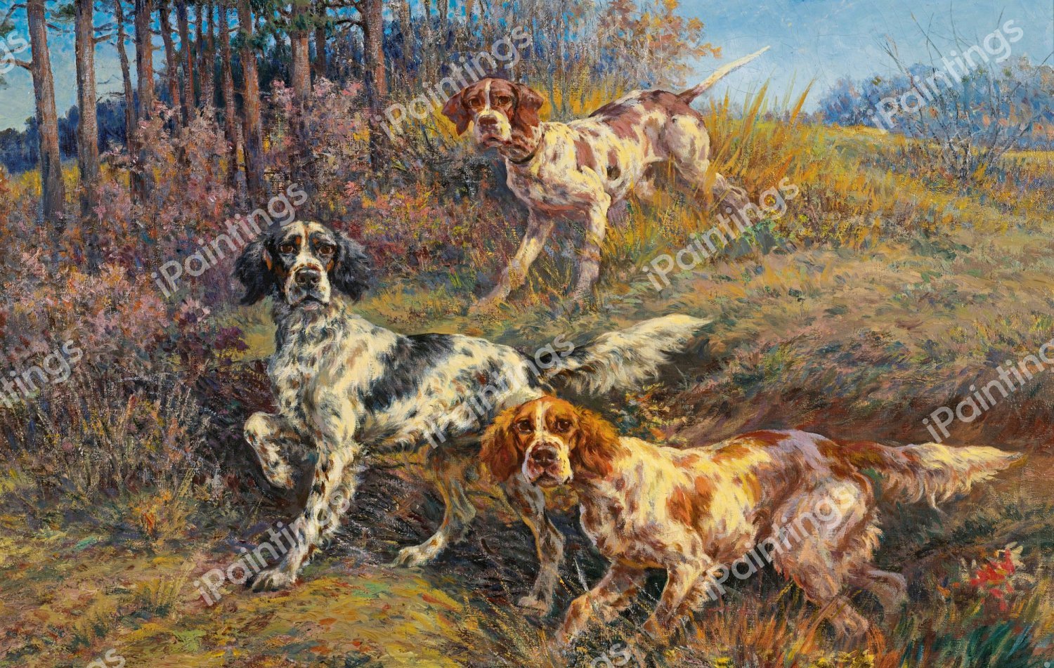 Three Pointers. The painting by Edmund Henry Osthaus