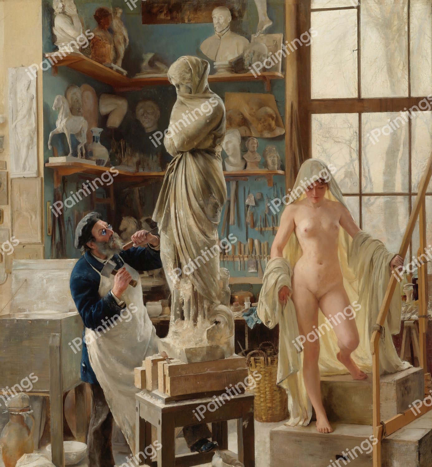 The Restoration. The painting by Edouard Joseph Dantan