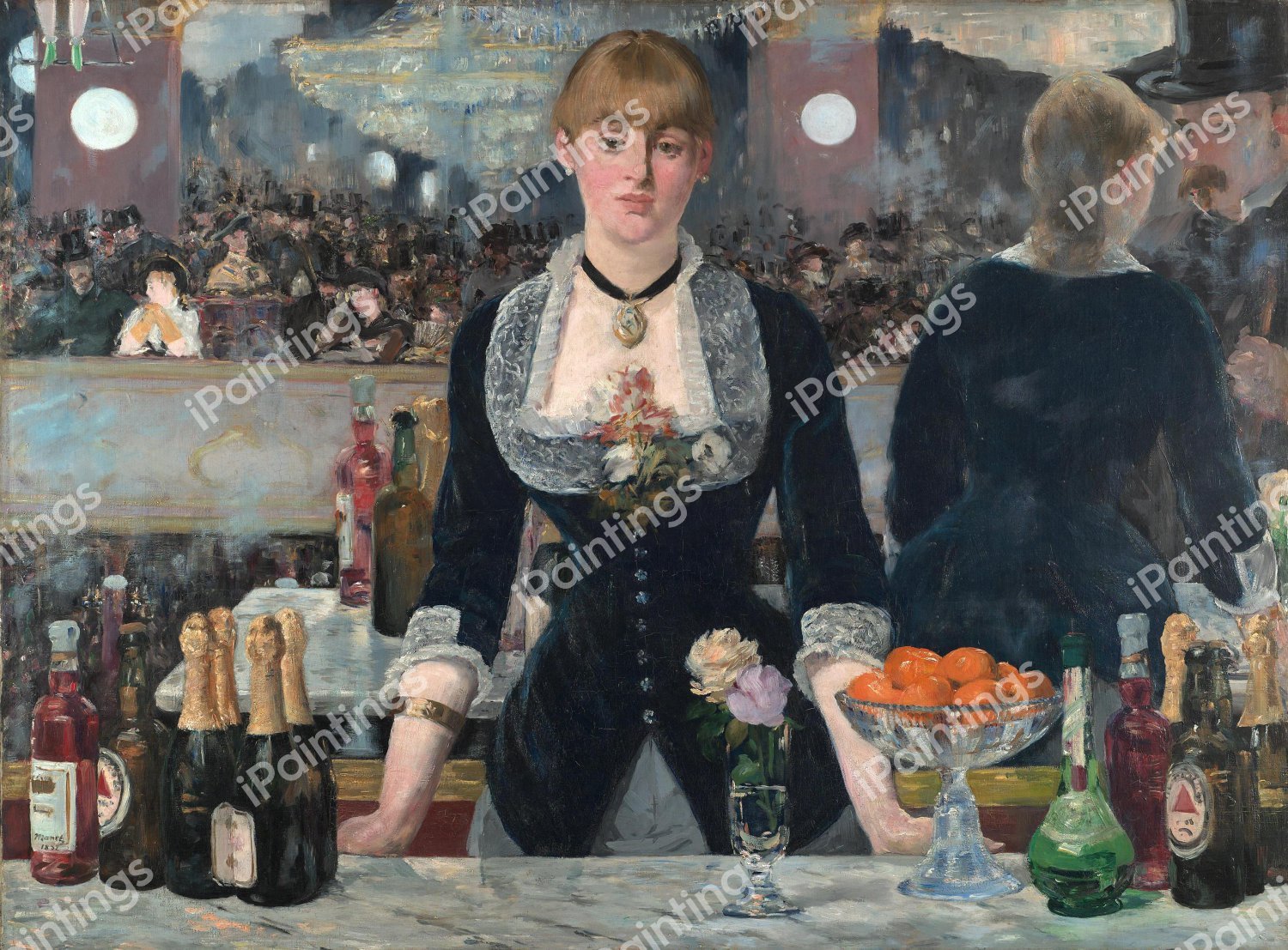 Bar at the Folies-Bergere. The painting by Edouard Manet