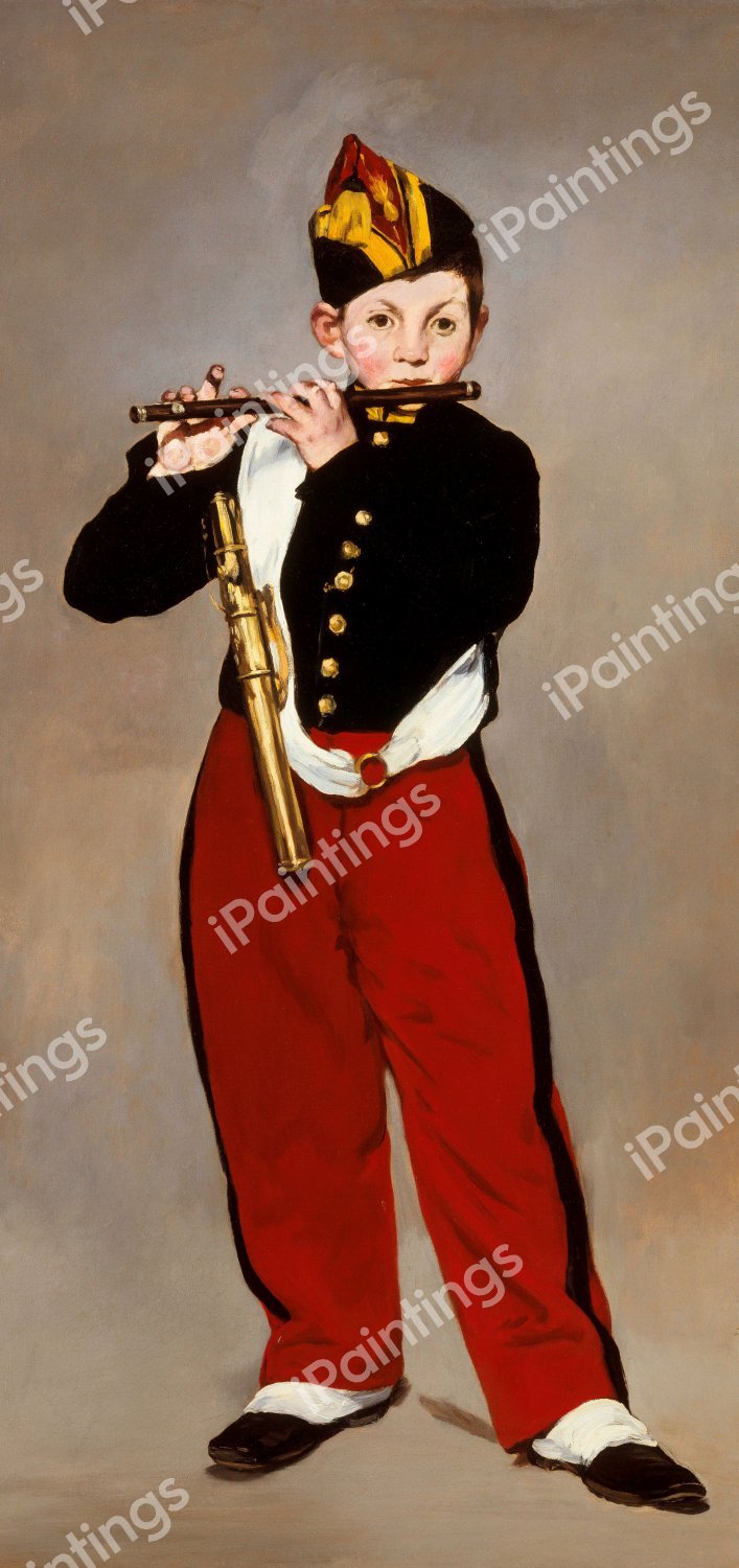 A Fifer. The painting by Edouard Manet
