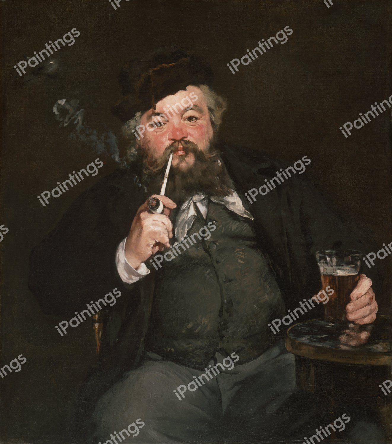 Le Bon Bock. The painting by Edouard Manet