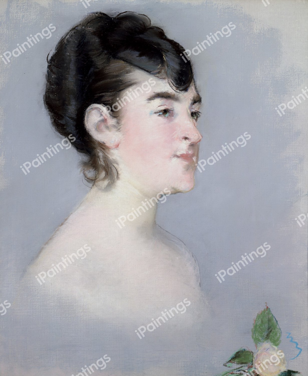 Mademoiselle Isabelle Lemonnier. The painting by Edouard Manet