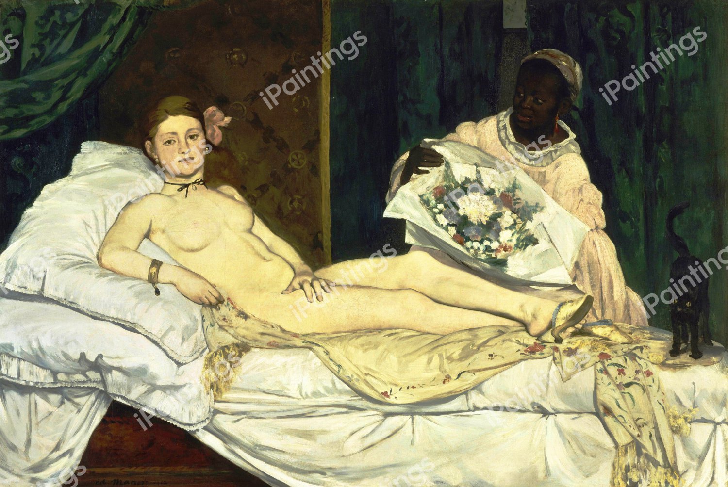 Olympia. The painting by Edouard Manet