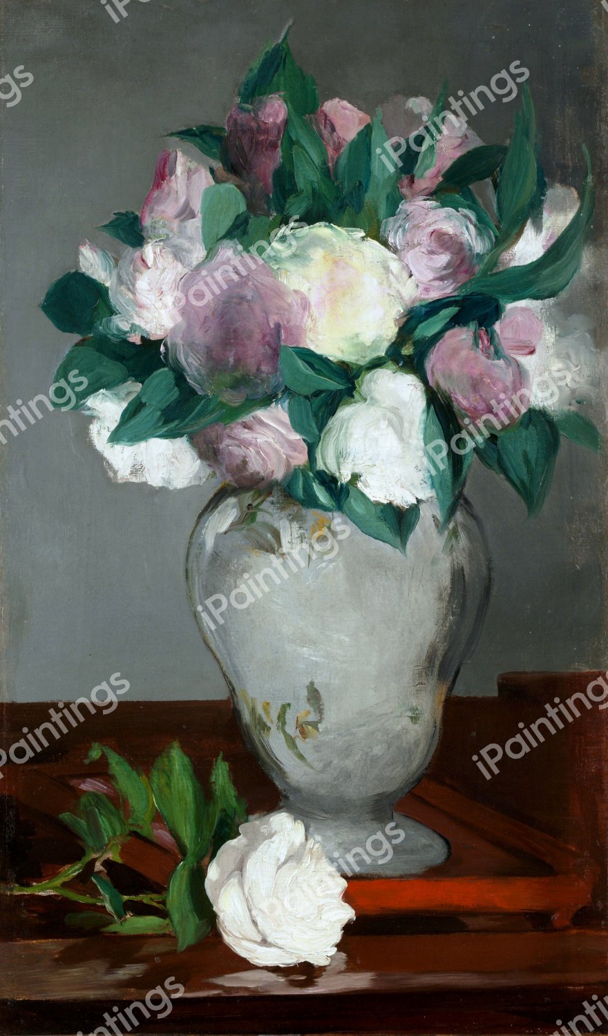 Peonies. The painting by Edouard Manet