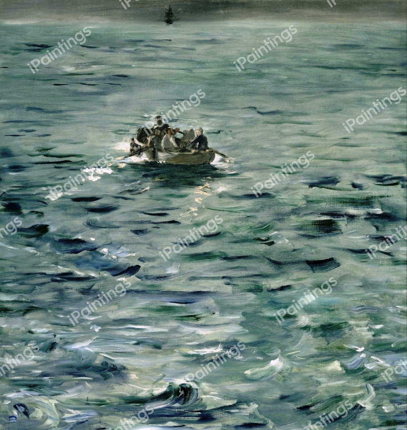 Rochefort's Escape. The painting by Edouard Manet