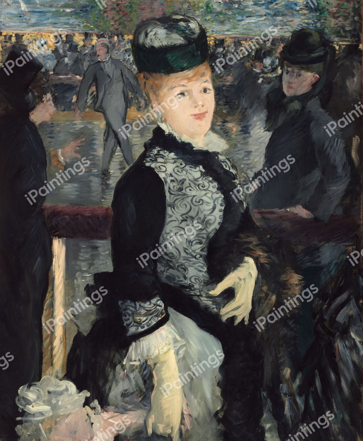 Skating. The painting by Edouard Manet