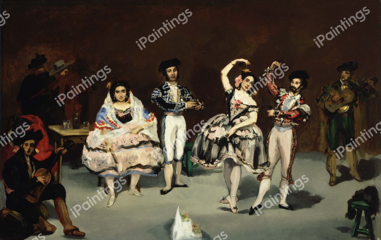 Spanish Ballet. The painting by Edouard Manet