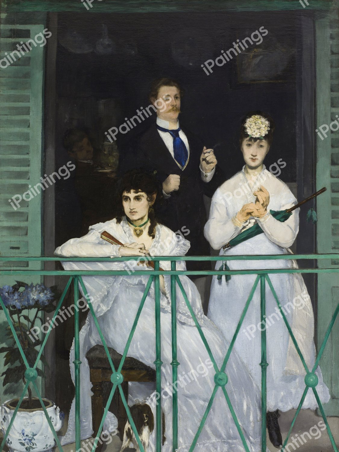 The Balcony. The painting by Edouard Manet