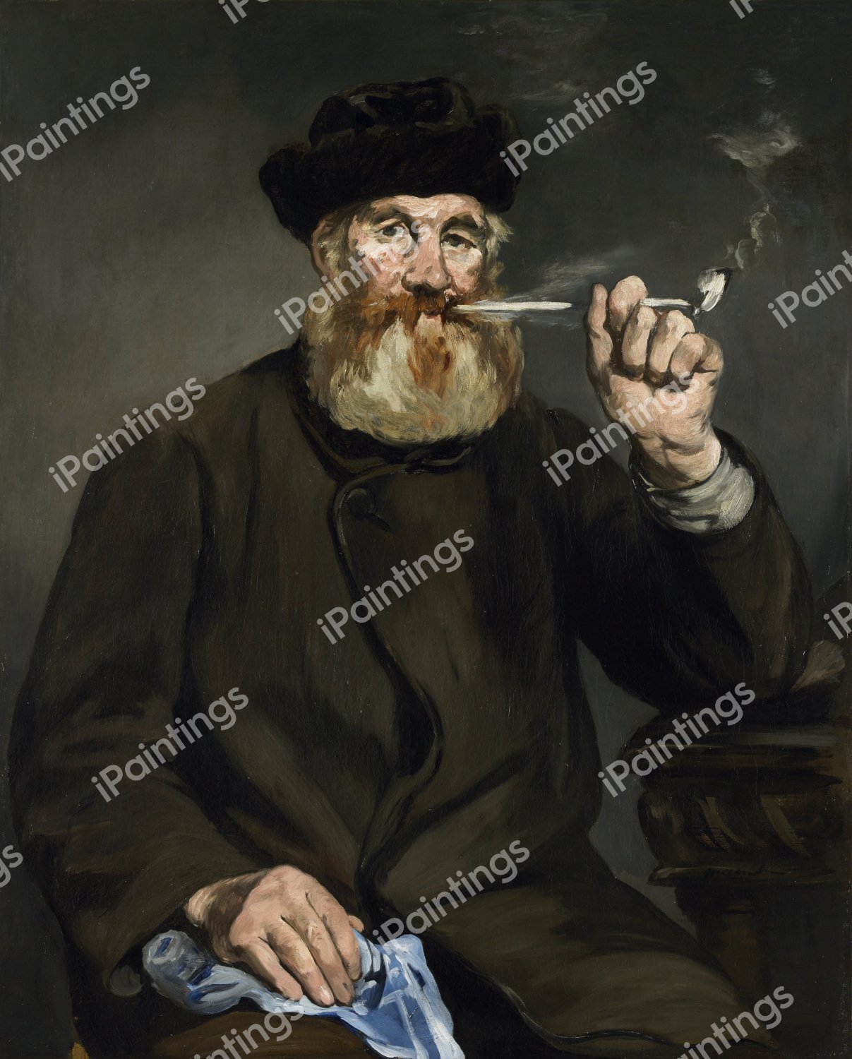 The Smoker. The painting by Edouard Manet