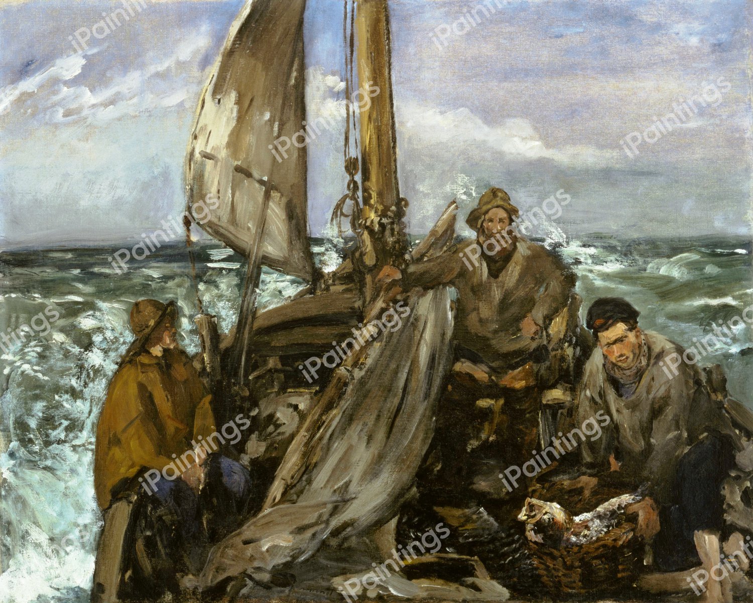 The Toilers of the Sea. The painting by Edouard Manet
