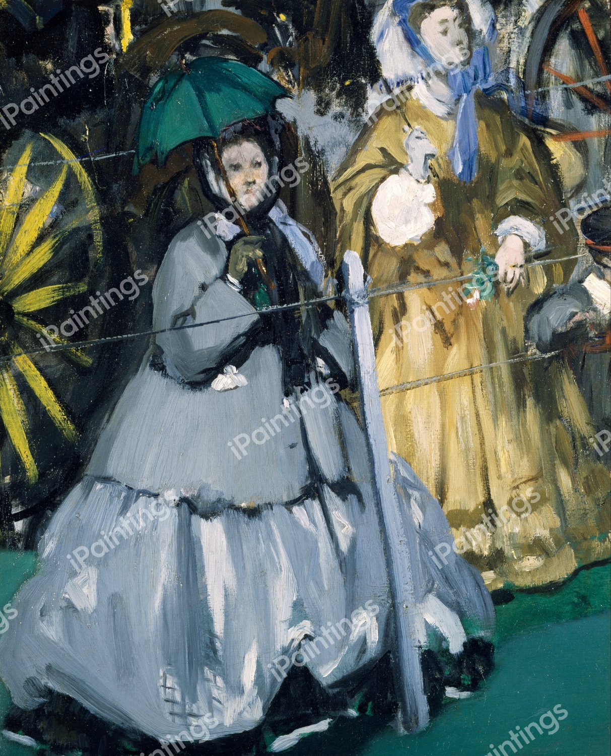 Women at the Races. The painting by Edouard Manet