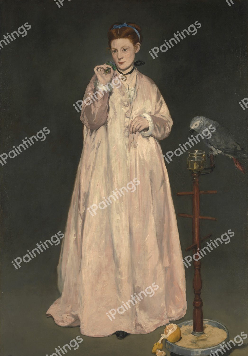 Young Lady in 1866. The painting by Edouard Manet