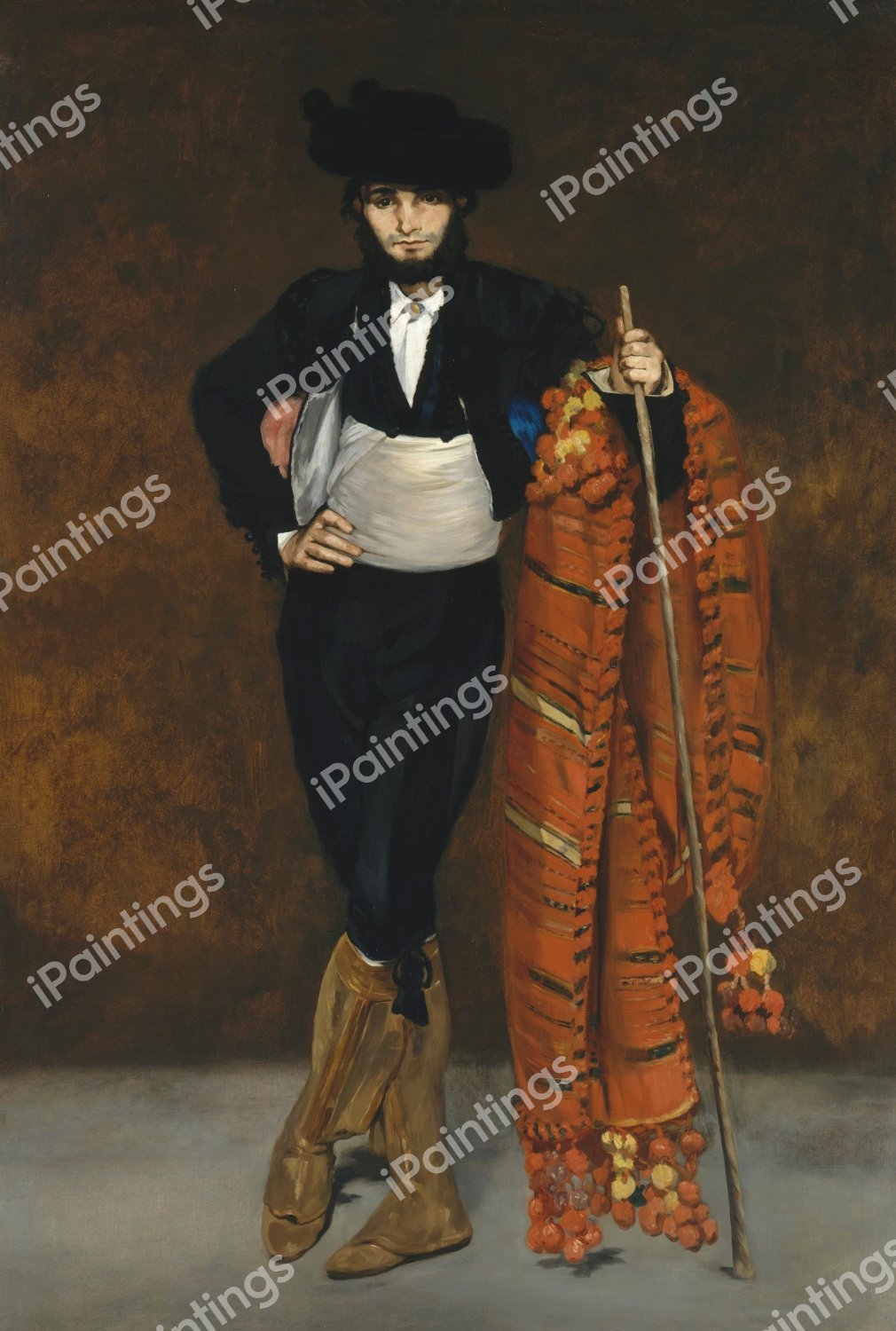 Young Man in the Costume of a Majo. The painting by Edouard Manet