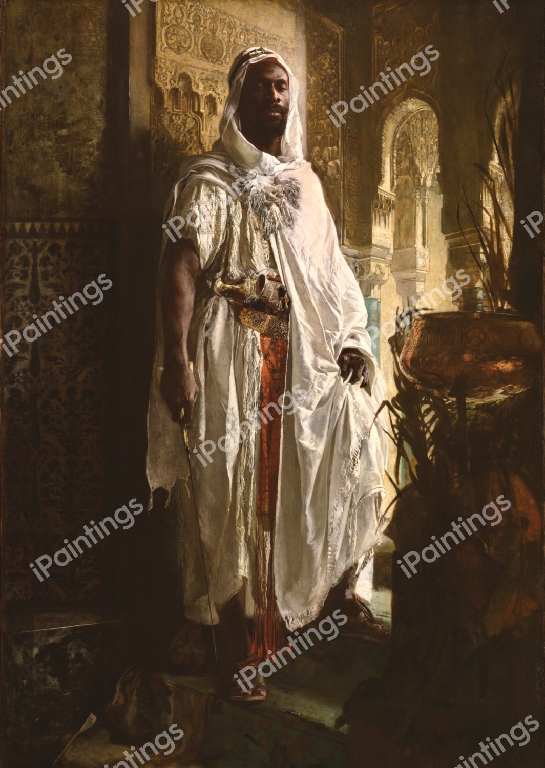 The Moorish Chief. The painting by Eduard Charlemont
