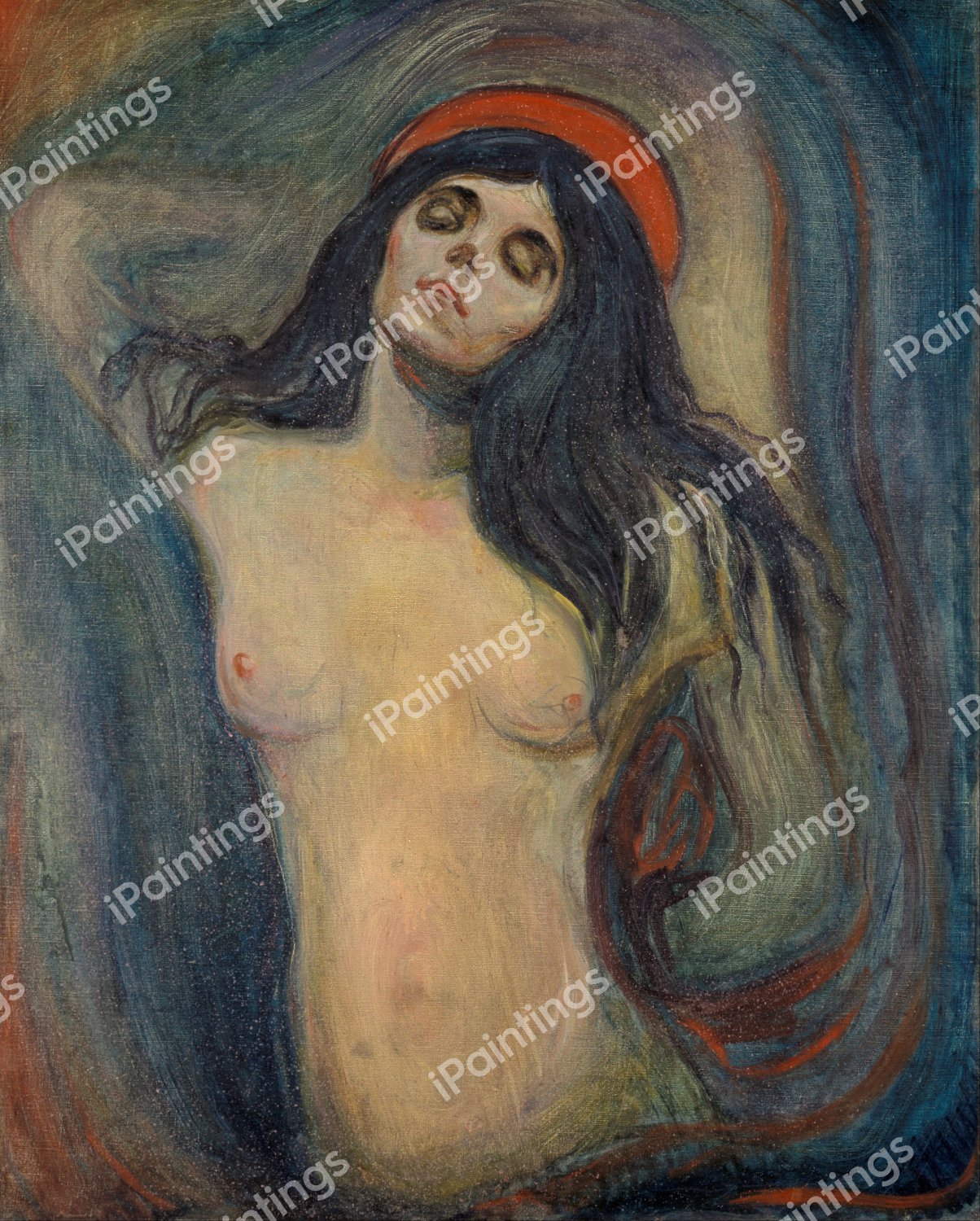 Madonna, 1894. The painting by Edvard Munch