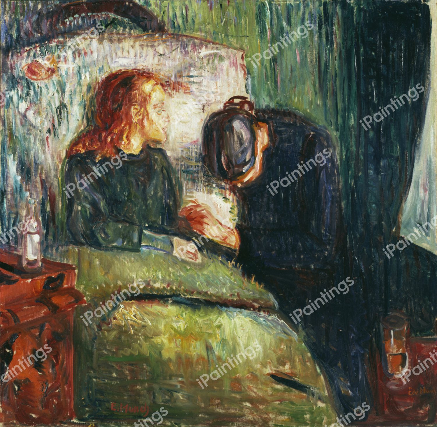 The Sick Child, 1885. The painting by Edvard Munch