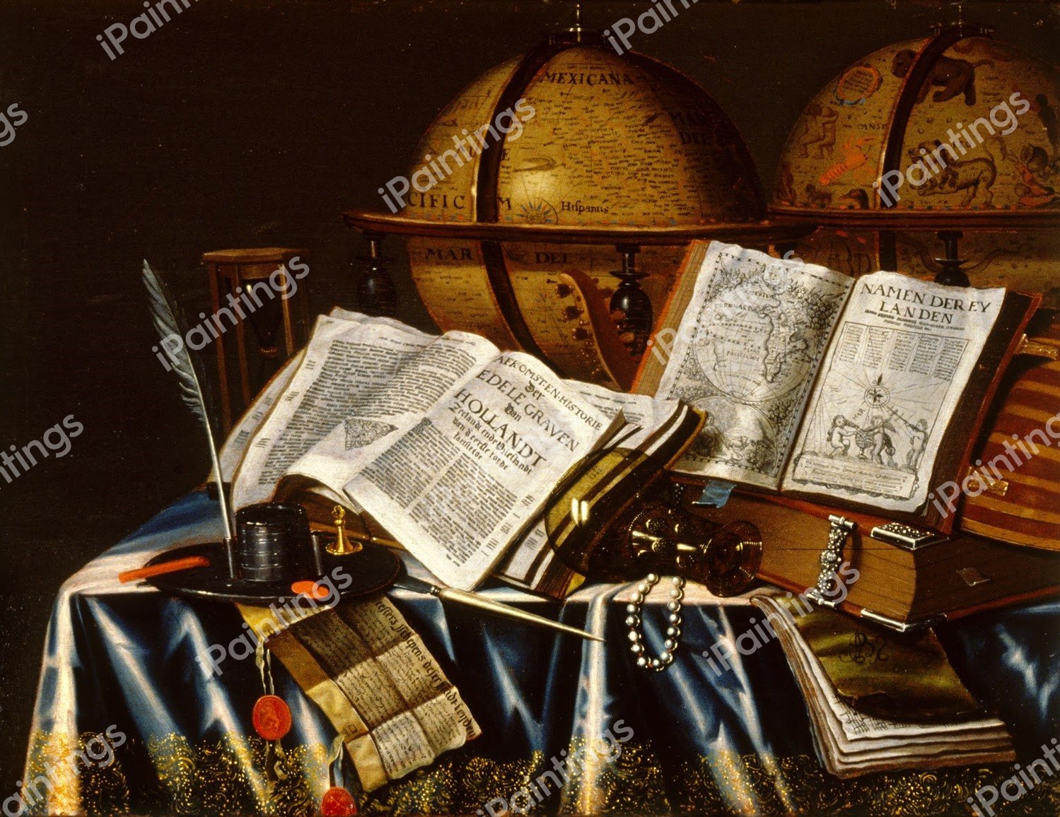 Vanitas Still Life 3. The painting by Edwaert Collier
