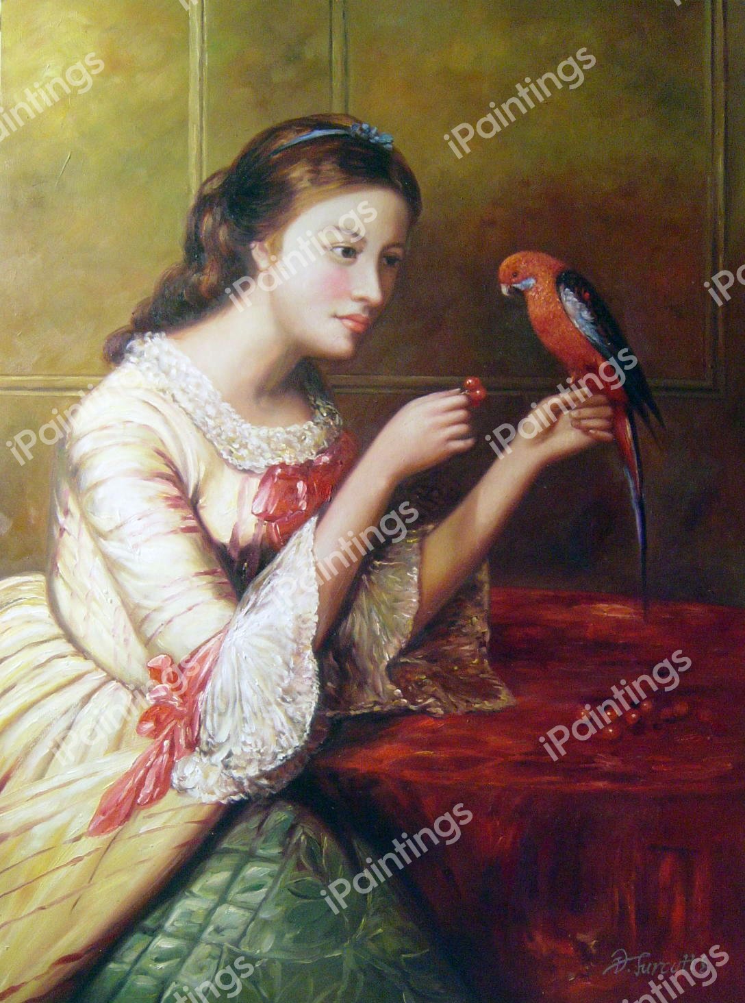 An Attentive Friend. The painting by Edward Cobbett