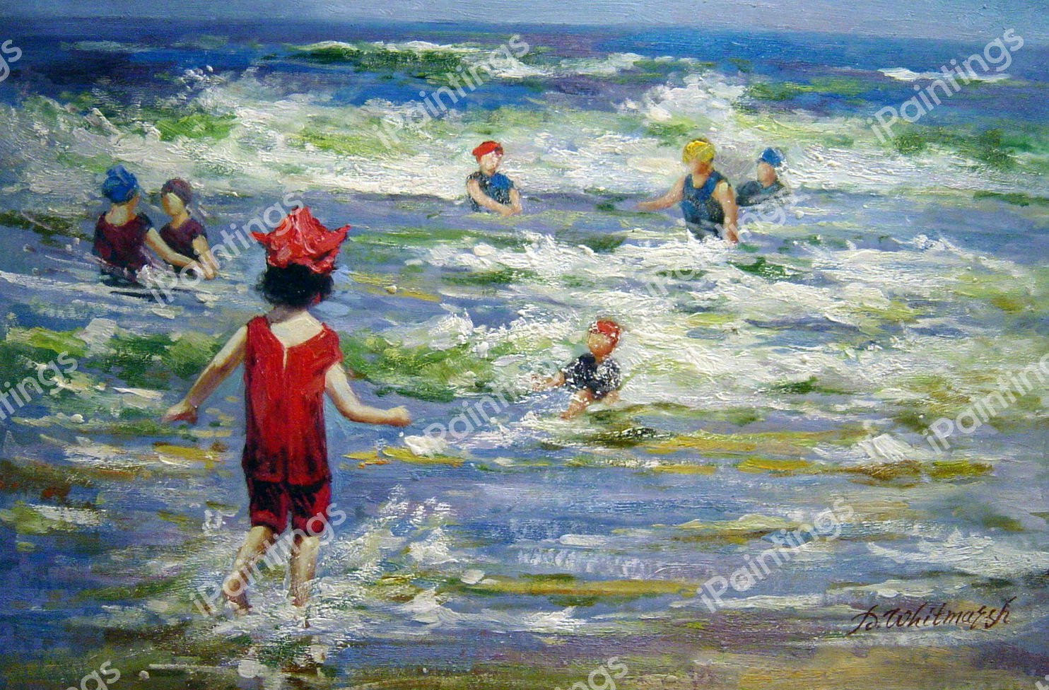 Little Sea Bather. The painting by Edward Henry Potthast