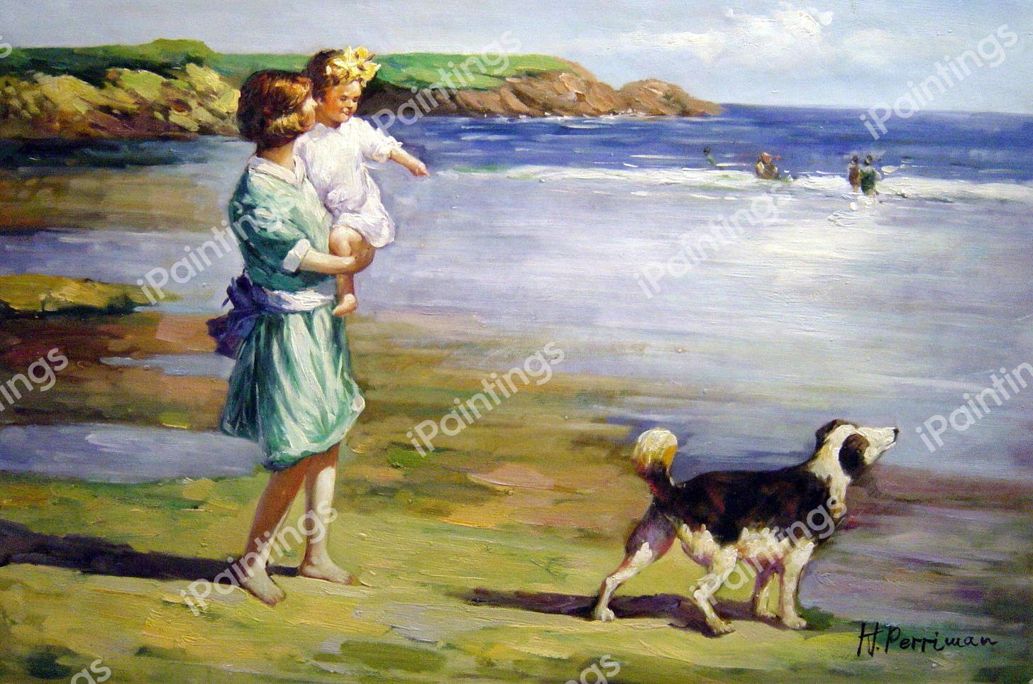 Summer Pleasures. The painting by Edward Henry Potthast