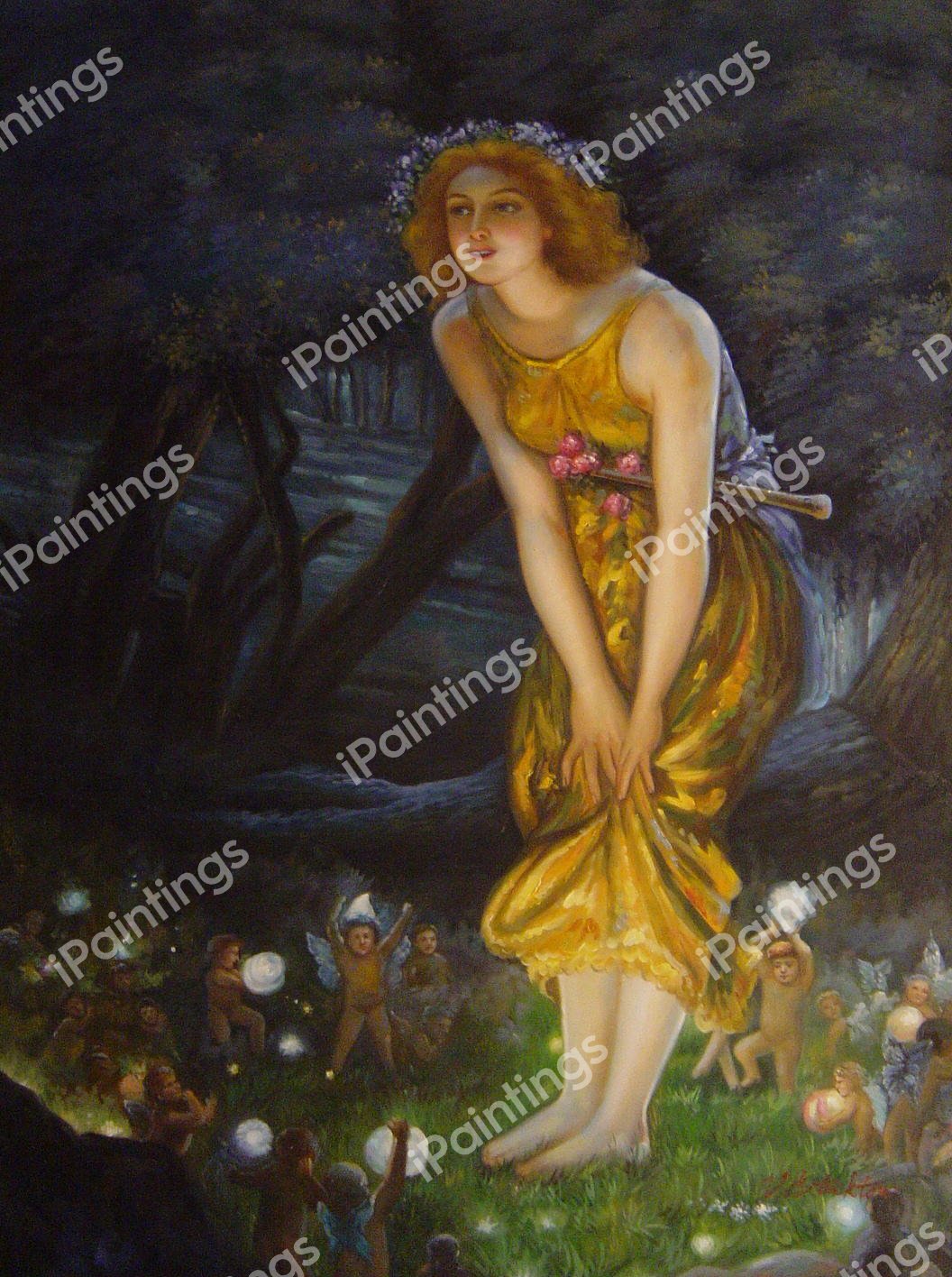 Midsummer Eve. The painting by Edward Robert Hughes