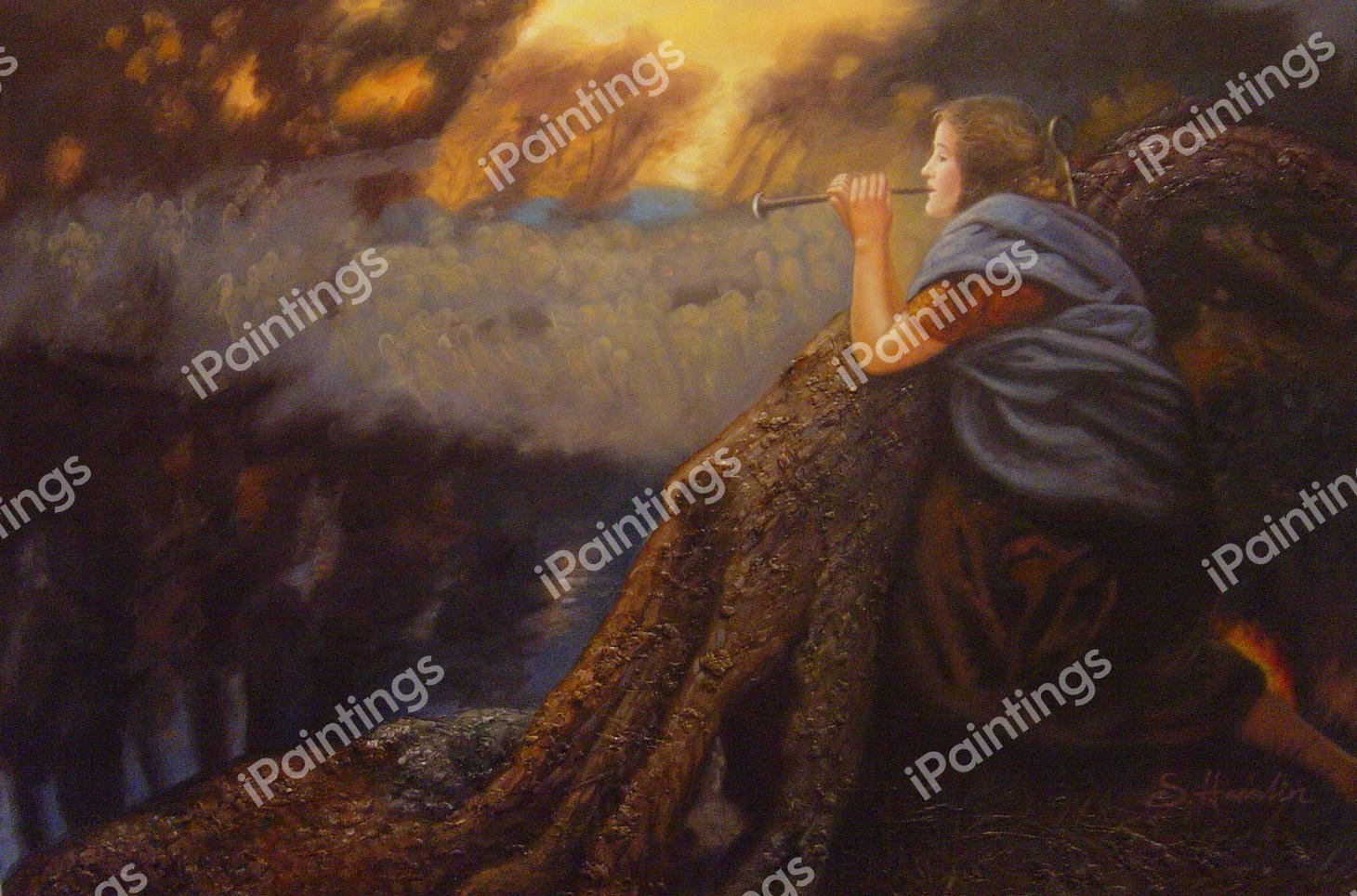 Twilight Fantasies. The painting by Edward Robert Hughes