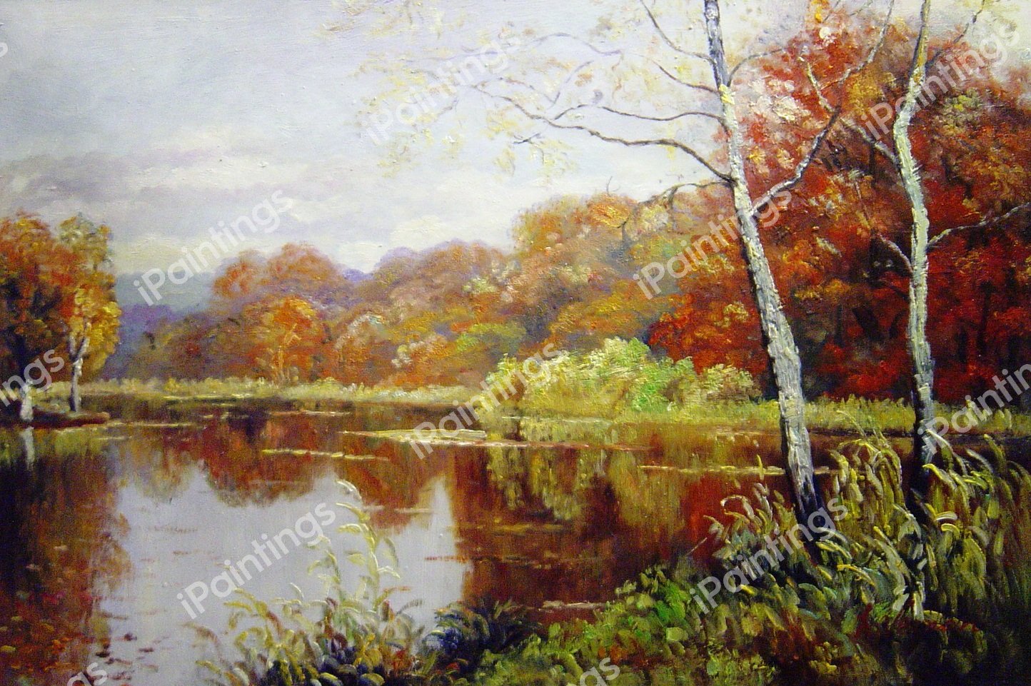 Autumn. The painting by Edward Wilkins Waite