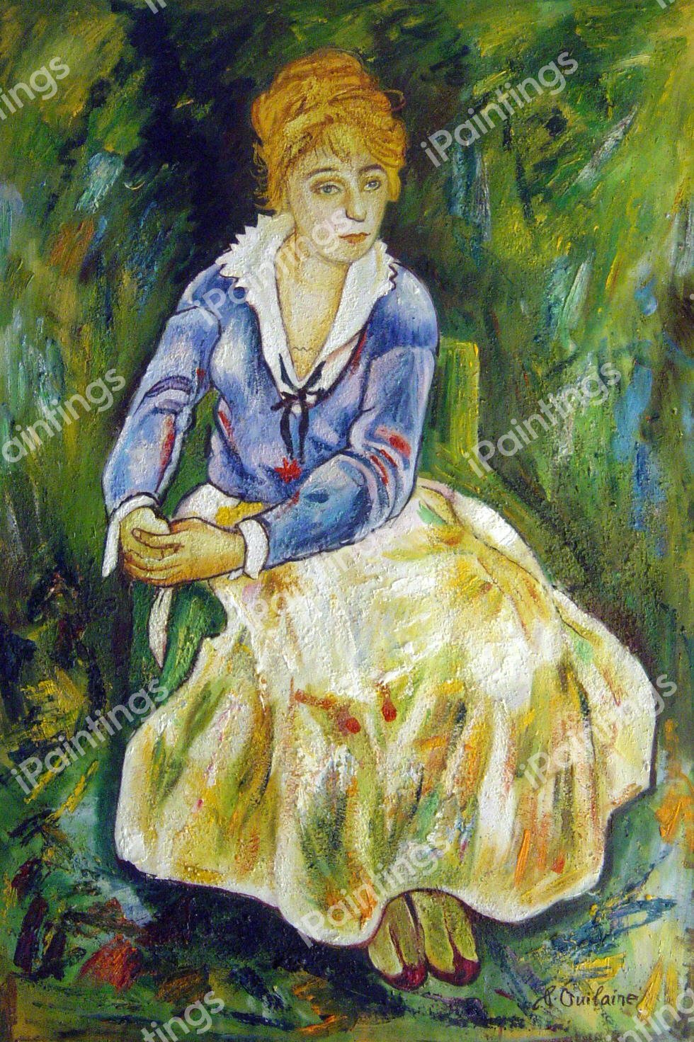 Edith Schiele. The painting by Egon Schiele