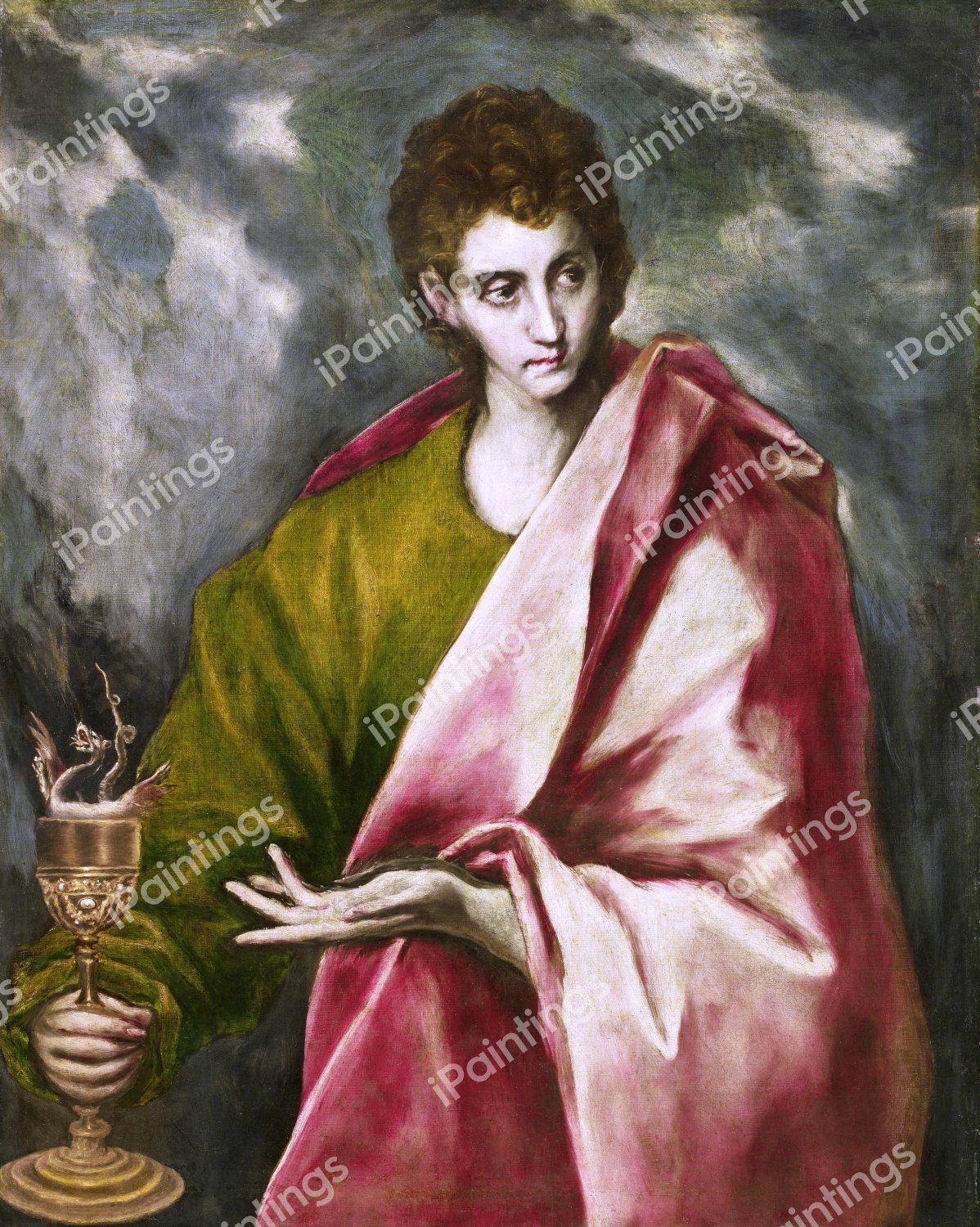 Apostle Saint John the Evangelist. The painting by El Greco