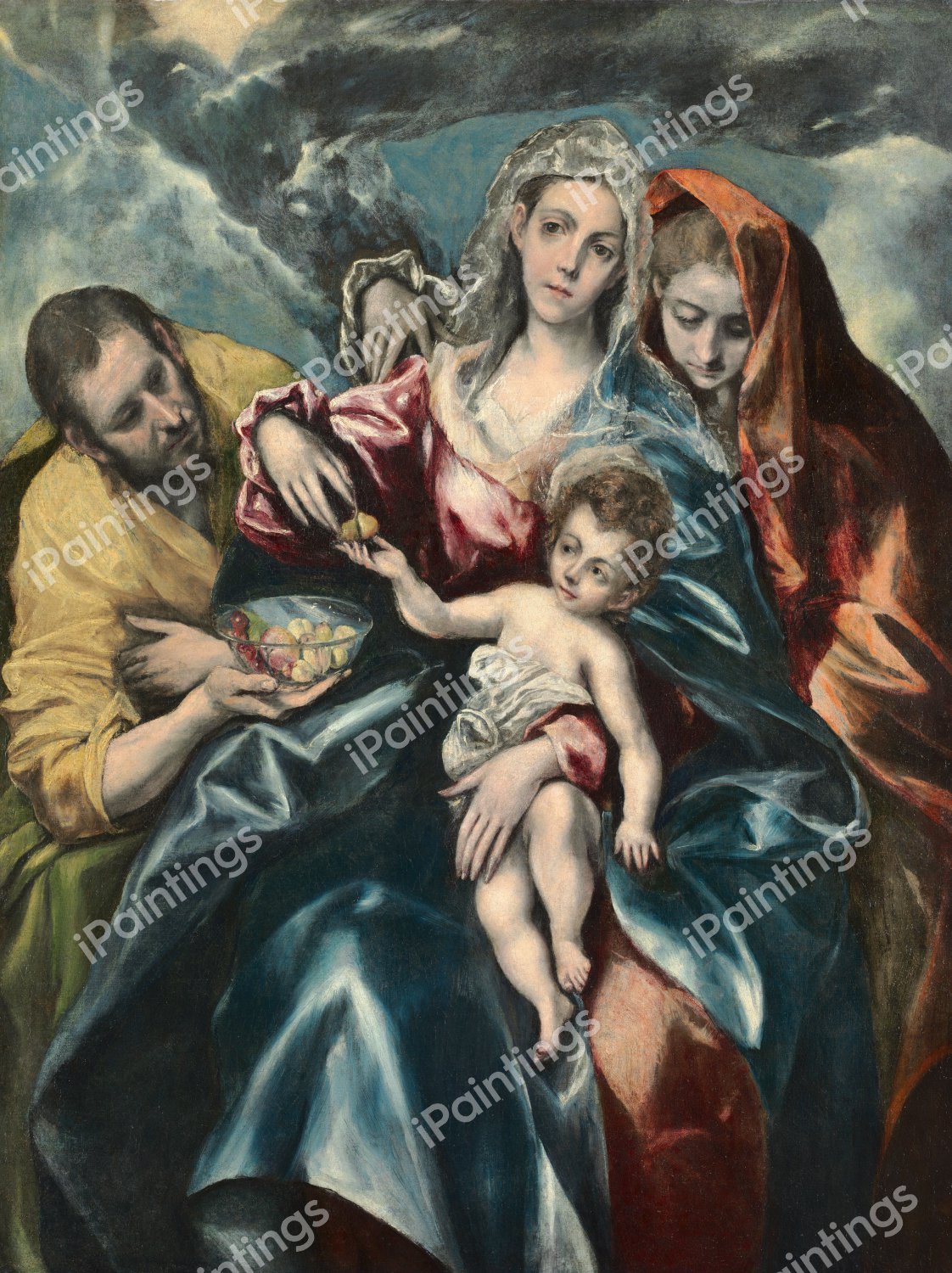 Holy Family. The painting by El Greco