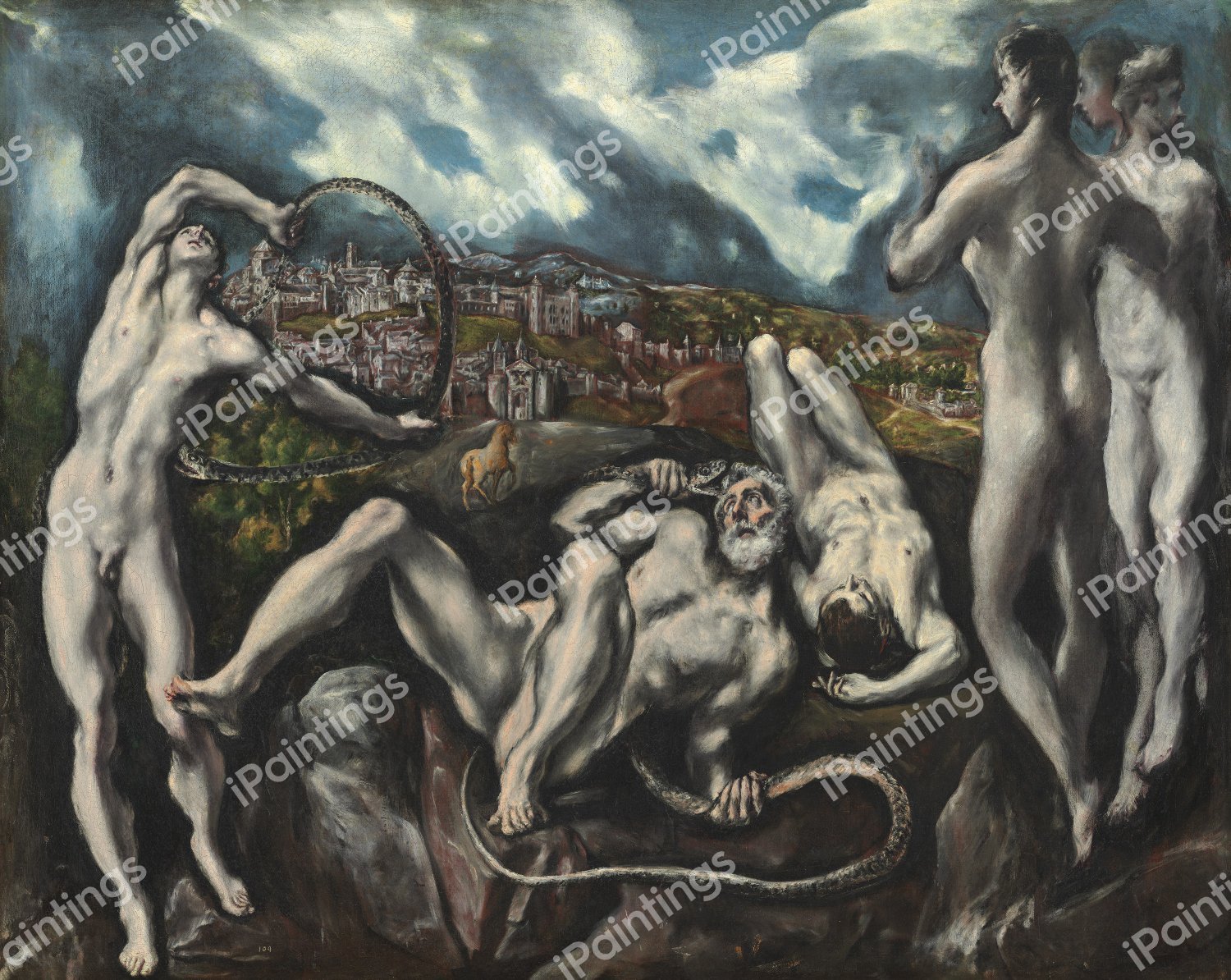 Laocooen. The painting by El Greco
