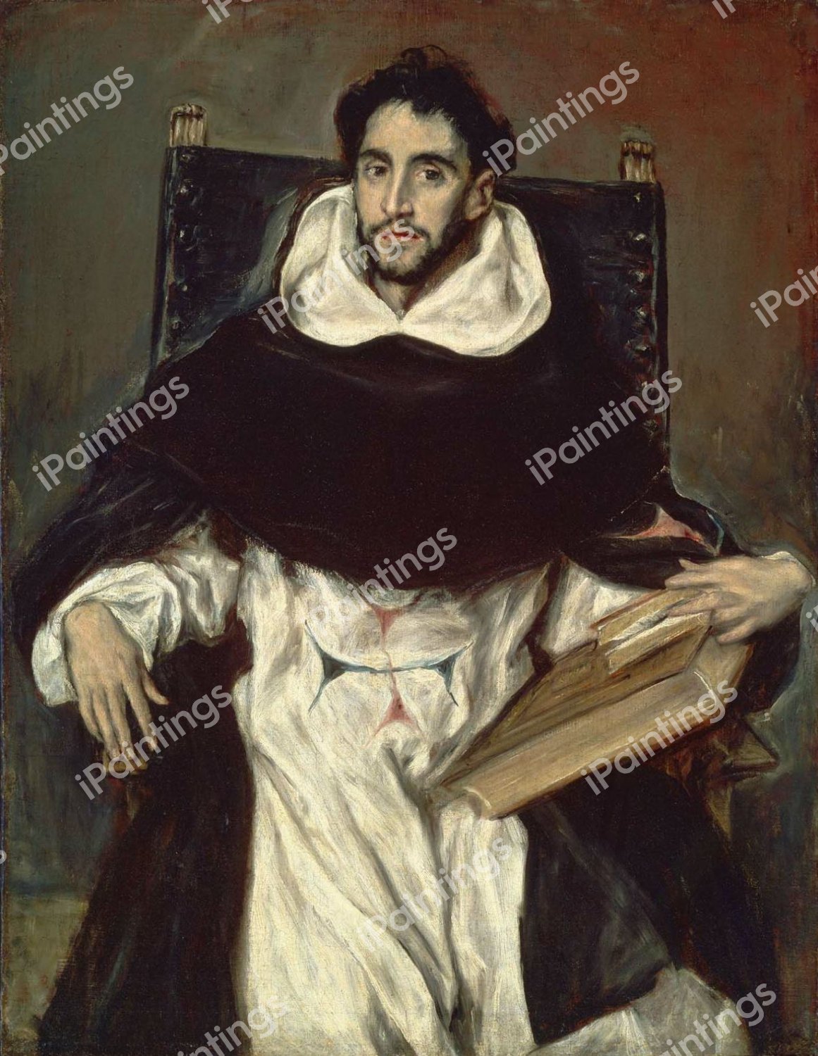 Portrait of Fray Hortensio Felix Paravicino. The painting by El Greco