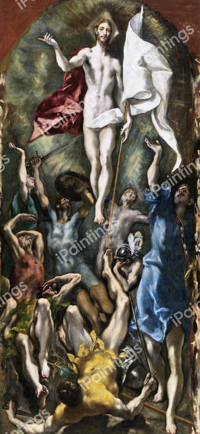Resurrection. The painting by El Greco