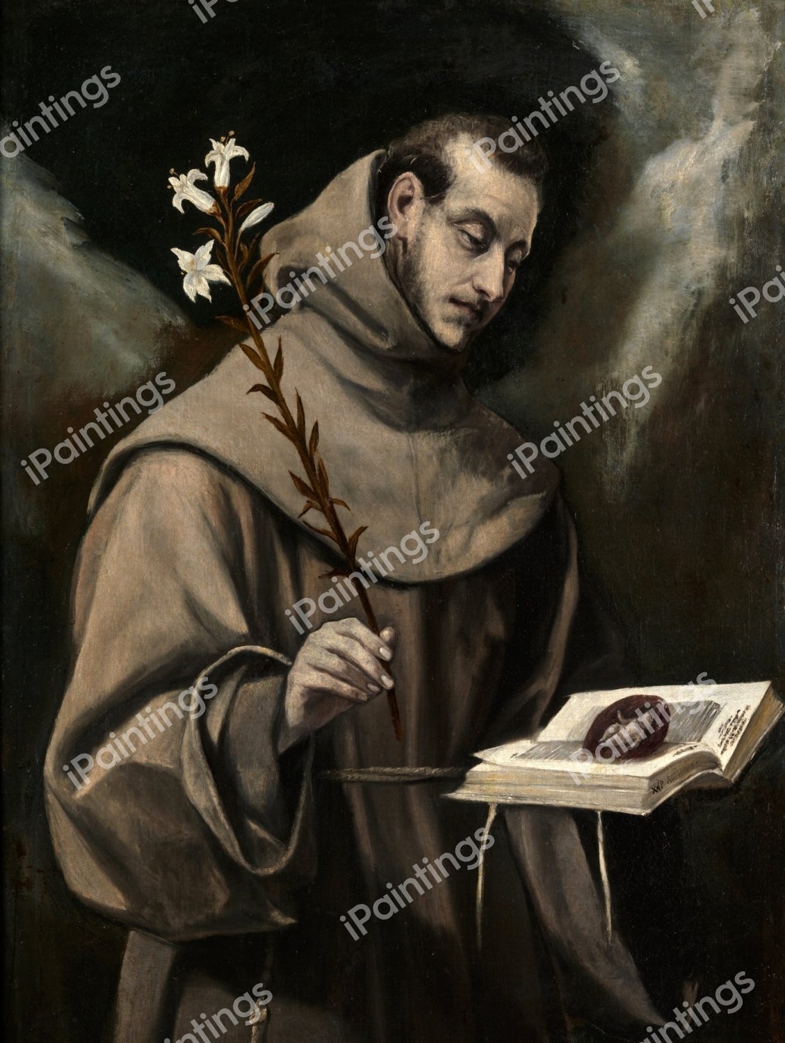 Saint Anthony of Padua. The painting by El Greco