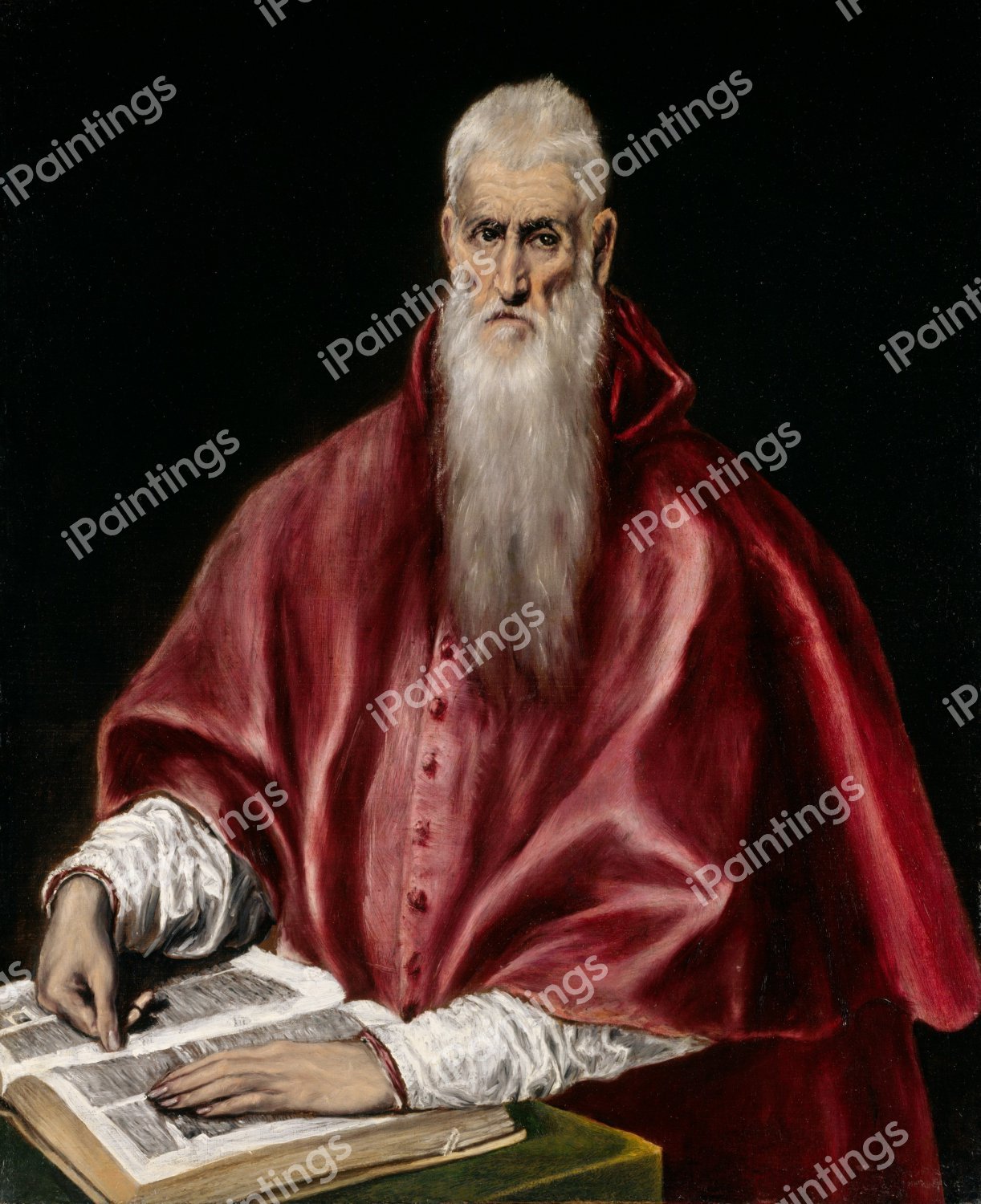 Saint Jerome as Scholar. The painting by El Greco